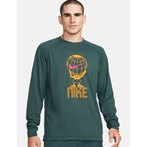Sz Med NIKE Men Football Soccer Long Sleeve Green FB6804 328 - New